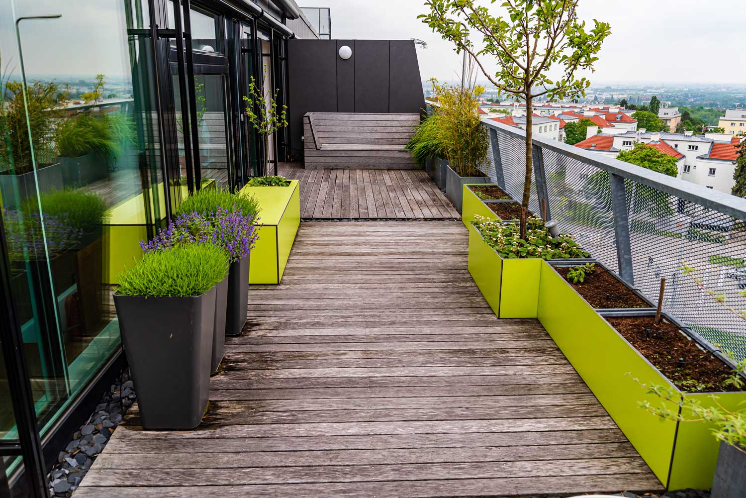 aménagement balcon rooftop Rennes