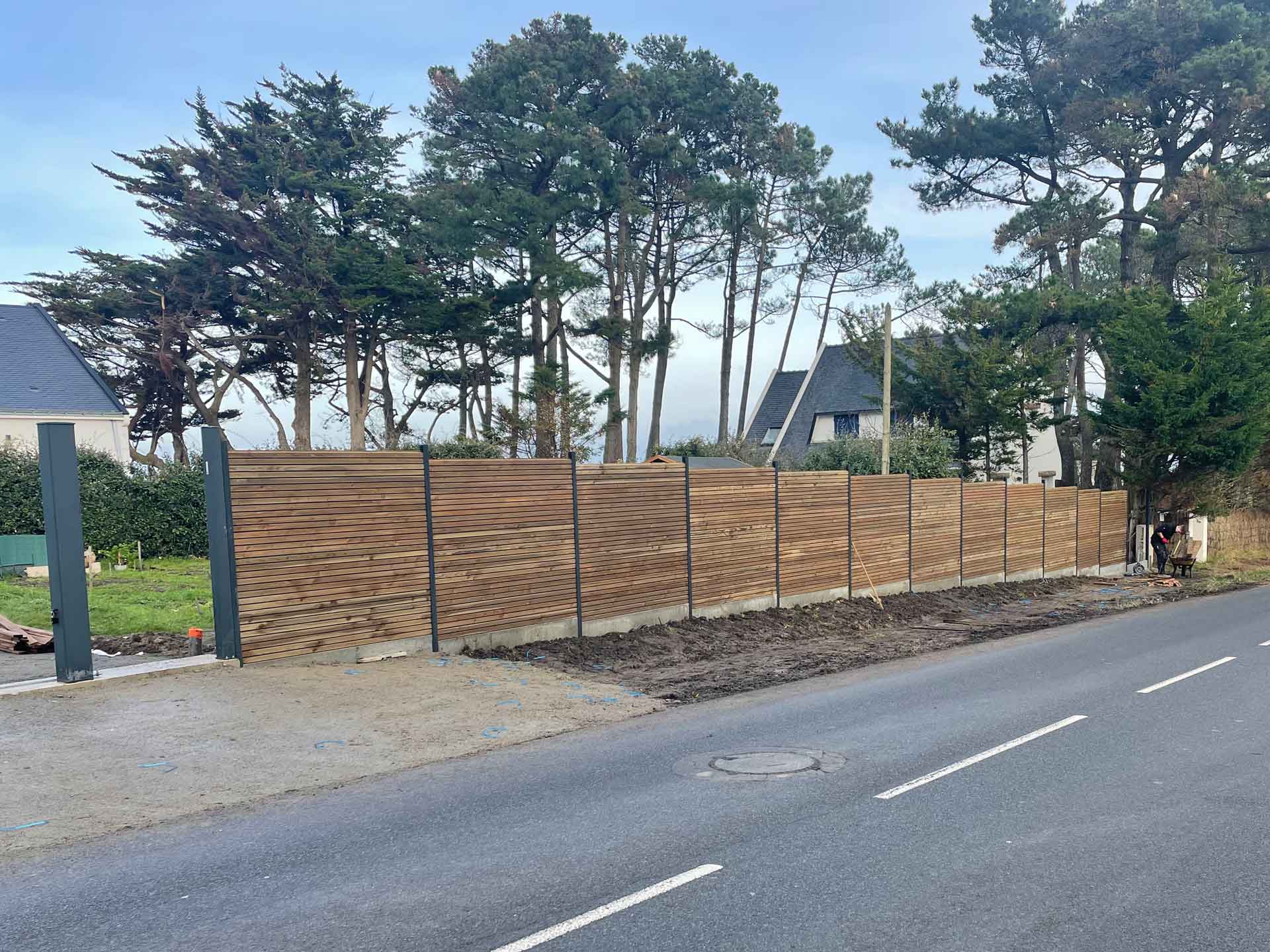 pose cloture jardin Piriac