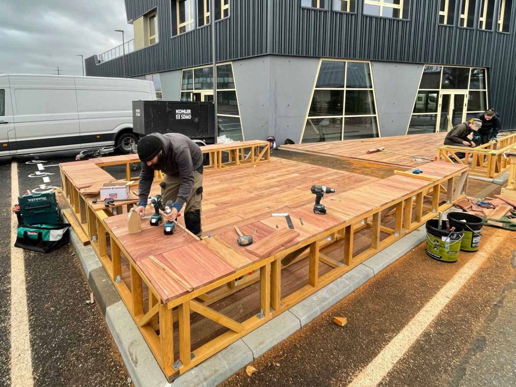 construction terrasse bois Dinard