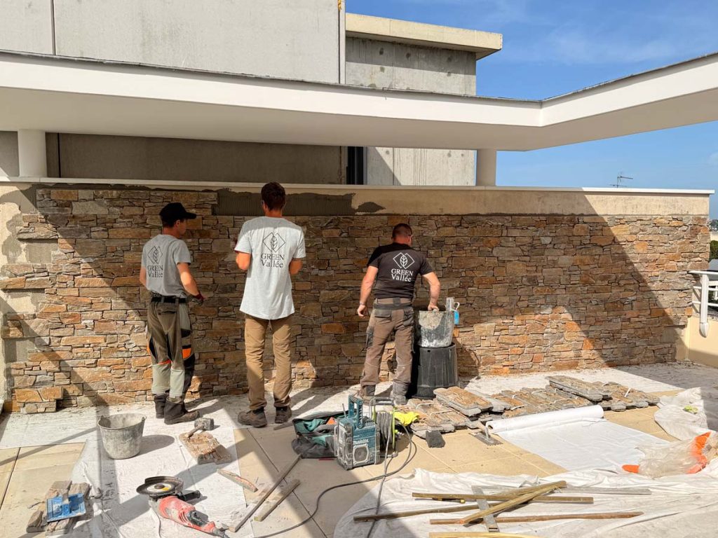 construction mur parement Rennes